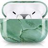 Newseego Custodia per Airpods Pro 2, Custodia Elegante con Motivo in Marmo per Airpods Pro 2 PC Custodia Rigida Protettiva Antiurto per Airpods Pro 2nd Generazione 2022 Custodia di Ricarica -Verde