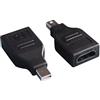 REY Adattatore convertitore da Mini DP (DisplayPort) maschio a HDMI femmina 1080p.