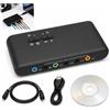 Ouitble Scheda Audio USB Esterna USB Dolby 7.1 8-Canale Stereo Schede Audio Multicanale per PC Computer Laptop, 32KHz/44KHz/48kHz Input con 2 Mic in Line in e Line out Jack da 3,5m