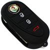 Finest Folia Finest-Folia - Cover in silicone per chiavi auto a 3 tasti, colore: Nero