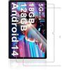 yystao 2 pellicole protettive per tablet DMOAO D3 da 10 pollici, in vetro temperato 9H, compatibili con DMOAO Tablet D3, antigraffio, sensibile al tatto, ad alta risoluzione, trasparente