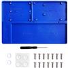 GeeekPi Raspberry Pi 4 Holder ABS Holder Breadboard Holder,5 in 1 Base Plate Case Per Raspberry Pi 4B,3B+,3B,2B,B+,ZERO,ZERO W,Arduino UNO,Arduino Mega 2560 (Blu)