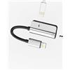 Kefiany Adattatore Lightning a Jack 3,5mm Cuffie Sdoppiatore Aux Cavo per Apple iPad per iPhone Headphone Caricatore Cavetto Accessori Audio Auricolari Rapida Ricarica Cavi Dongle Auto Spinotto Splitter ip-DX