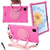 zZjoOoj Custodia per AllDOCUBE iPlay 60 Mini/50 Mini/60 Mini Pro/Doogee T20 mini Tablet Case,Cover Silicone Shockproof Tablet Protective Case with Stand Function (Rosa)