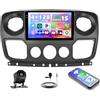 Hikity 4+128G Android 15 Autoradio per Opel Movano 2 Renault Master 3 Nissan NV400, 10.1 Schermo Radio con Wireless CarPlay, Android Auto, Bluetooth, Navi GPS, WiFi, EQ, Doppia-USB