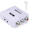 Seminer Adattatore da RCA a HDMI, 1080P RCA Composito CVBS AV a HDMI Video Audio Converter che Supporta PAL/NTSC per PC Laptop Mini Xbox PS2 PS3 TV VHS VCR Camera DVD Con Cavo di Alimentazione USB