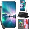 PHINIENLAND Cover per Google Pixel 9 / Pixel 9 Pro Case PU Pelle Custodia [Kickstand] [Chiusura magnetica] [Slot per Schede], Portafoglio Flip Custodia per Pixel 9,Aurora