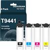 OGOUGUAN T9441 - Cartuccia di inchiostro sostitutiva per Epson 944 T9441 T9442 T9443 T9444 per Epson Workforce Pro WF-C5210 WF-C5290 WF-C5710 WF-C5790 WF-C5790DWF