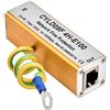 Yosoo Health Gear Protezione Contro le Sovratensioni di Rete Ethernet, Adattatore RJ45 RJ11 Protezione Parafulmini Thunder 5V, Montaggio a Protezione Completa Soppressore di Fulmini RJ45, per Protezione Sovratension