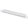GeeekPi Pannello patch Cat6 a 12 porte, pannello modulare per montaggio su rack 0,5U con accoppiatore Keystone, per rack DeskPi RackMate T1/T0/T2, rack server rack e armadio di rete da 10, Gigabit