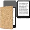 kwmobile Custodia compatibile con Amazon Kindle Paperwhite 11. Generation 2021 - Cover a libro per eReader - Copertina protettiva Flip Case Protezione per e-book Reader in sughero
