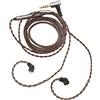 VBESTLIFE Cavo di Ricambio per Auricolari, 2 Pin 0,78 Mm 3,5 Mm Spina Ad Angolo Retto Cavo di Aggiornamento per Cuffie Cavo OFC con Microfono per Cuffie AS10 AS06 ZST ZS3 ES4