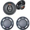 Generico KIT SET PER SP AUDIO SP-6.5C 2 altoparlanti diffusori coassiali a 2 vie, 6,5 16,5 cm 165 mm, 150 watt rms 300 watt max, impedenza 4 ohm, sensibilità 86 db spl, per auto, a coppia + griglie omaggio