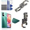 RongZy Connettore Dock per Xiaomi Redmi Note 10 5G M2103K19G M2103K19C Dock Charging di Ricambio Presa di Ricarica Cavo Flessibile con Strumenti
