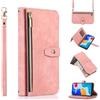 Jeelar ESONG Cover per Xiaomi Redmi Note 13 Pro 5G Custodia,Portafoglio a Libro in Pelle Flip Cover,Magnetica protezione Wallet Case,Antiurto in TPU con 9 Slot per Schede/Pratico Cordino/Supporto,Rosa