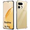 GIOPUEY Cover Compatibile con Realme 16 PRO, TPU Ultrasottile HD Case, Protezione del Cuscino d'Aria - Trasparente