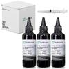 DLMELHOR Kit di inchiostro universale Dye Refill per stampante a getto d'inchiostro EPN Canon HP Brother Lexmark Samsung Dell Kodak, cartucce ricaricabili CISS CIS System, 3 nere, 300 ml