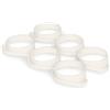 Okuli 6 x Gommini Ganci Auricolari in Silicone Ricambio per Bose QuietComfort Ultra Auricolari Cuffie in Bianco