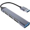 MMOBIEL Ultra-sottile 4-Porte USB 3.0 / USB 2.0 Data Hub compatibile con Macbook Mac Pro/Mini iMac Surface Pro XPS Notebook PC USB Flash Drives Mobile HDD