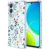 YUXING Cover Trasparente per Vivo Y29s 5G / Vivo Y04 4G - Custodia Protettiva Sottile in TPU Morbido Antiurto con Carino Motivo Disegno Cool (Flower Art)