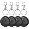 Raykit Air Tracker Tags 4 Pezzi, Smart Finder Localizzatore chiavi [solo iOS], Batteria Sostituibile, Impermeabile IP68, 80db, Autonomia di 365 giorni, Trova Chiavi/Portafoglio/Bagagli.