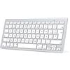 OMOTON Tastiera Bluetooth per Mac Tastiera Wireless per Apple MacBook Pro 13 14 16/ Air/Mini, iMac, iMac Pro, Mini, QWERTY spagnolo Layout, 2*AAA Battery, design specifico per Mac, Argento