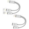 Kefiany Adattatore Jack doppio lightning cuffie Caricatore (2 Pack)accessori Cavo Aux per Apple Cavo audio auricolari Adattatore per iPad per iPhone 14 13 12 Pro Ricarica headphone autoradio Connettore ip-BFX