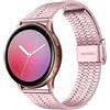 FiiMoo 20 mmCinturino per orologio, metallico, ricambio regolabile, universale, acciaio a rete, uomo, donna, oro rosa