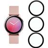 KELOLIN [3 Pezzi] KELOLIN Pellicola Protettiva per Samsung Galaxy Watch Active 2 40mm (Curva 3D), Copertura Completa, Anti Graffio, HD Protezione Schermo Compatibile Samsung Galaxy Watch Active 2 40mm