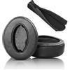 HTINDUSTRY HD 4.50BT Cuscinetti auricolari di ricambio e Archetto di ricambio per Sennheiser HD 4.40BT/HD 4.50BT/HD 4.50 BTNC/HD 350BT/HD400S/HD300 Cuffia Cuscinetti per cuffie con Pelle proteica