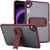 GIOPUEY per Xiaomi Pad Mini 8.8 2025 Custodia, con Supporto, Cover Rigida in PC + Morbida in TPU, Case Custodia Opaco, Nessun Ingiellimento - Red
