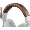 SOULWIT Copri Archetto in Pelle Proteica per Audio Technica ATH M40, M40X Cuffie, Parte di Ricambio del Cuscinetto della Fascia per la Testa-Caffè
