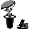 Fllyvly Supporto Magnetico Auto per Telefono , Porta Cellulare da Macchina Compatibile con iPhone 16/15/14 Plus Pro Max, Galaxy S24 Ultra S23 S22, Redmi Note 12 Pro e Altri, Rotazione 360°, Clip Stabile