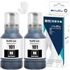 LCL 101 Inchiostro Alta capacità Compatibile con Epson 101 Nero Flaconi di Inchiostro compatibile per EPSON EcoTank L4150 L4160 L4260 L4266 L6160 L6170 L6176 L6190 L6260 L6270 L6276 L6290 L14150(2Pack