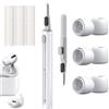 PEVRUAY Gommini per AirPods Pro/AirPods Pro 2：3 Paia Cuffie Auricolari con Custodia | Penna Pulizia | Foro Riduzione Rumore | Ricambio per Gommini Auricolari(S/M/L+Penna per la Pulizia)