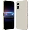 RankOne Custodia per HONOR 90 Lite 5G (6.7 Inches) Cover Morbida in Silicone TPU - Bianco antico