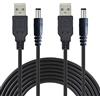 Liwinting 2pz 2m Cavo Adattatore di Alimentazione USB DC Barrel JACK 5V Caricatore 5.5mm x 2.1mm - Nero