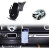 METYOUCAR Supporto per telefono da auto per Benz Smart 451 Fortwo 2009-2015, vano portaoggetti centrale, girevole, fisso, per auto, adatto per iPhone, Android e smartphone universali (ricarica wireless/stile D)