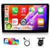 Hodozzy 【4+128G】Hodozzy Carplay Autoradio per Citroen C5 2008-2017, 10 Pollici Schermo In-Cell Stereo Auto Bluetooth 5.0 con Android Auto/EQ/GPS/Wifi/RDS/USB/SWC