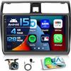 Inefala 4+128G Autoradio per Suzuki Swift 2003-2010 Android 15 mit 10'' In-Cell Schermo Soporta Wireless Carplay und Android Auto Mirror Link Radio FM/RDS GPS WIFI Bluetooth SWC Telecamera Posteriore