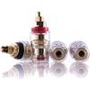 Hifi Lab 8 morsetti Hifi Lab placcati in oro 24 K, terminale, connettori a banana, presa audio, saldabili, 4 mm, oro, 8 pezzi