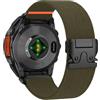 TOPsic Nylon Cinturino per Garmin Fenix 7S/Fenix 7S Pro Solar/FEnix 8 43mm/FEnix 6S/FENix 6S Pro/FENix 5S/FENIX 5S Plus, 20mm QuickFit Traspirante Elastico Sportivo Cinturini per Descent Mk3S