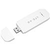 Ejoyous Chiavetta da surf USB 4G LTE, portatile Wi-Fi per viaggiare senza contratto, router wireless portatile con slot SIM da viaggio, fino a 150 Mbit/s, download di 50 Mbit/s, supporto di caricamento 10