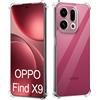 GIOPUEY Cover Compatibile con Oppo Find X9, TPU Ultrasottile HD Case, Protezione del Cuscino d'Aria - Trasparente
