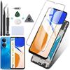 RongZy Schermo LCD per Honor X7 CMA-LX1 LX2 LX3 Sostituzione Display Digitizer Assembly Vetro di Ricambio Touch Screen con Strumenti(6.74,Nero con Cornice)