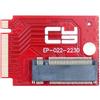 cablecc M-Key 22x30mm NVME Estensione SSD a NGFF 22x80mm Adattatore di aggiornamento compatibile con ROG Ally Gaming
