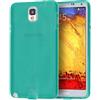 doupi PerfectFit TPU Custodia per Samsung Galaxy Note 3, Tappi di Polvere incorporatin Mat Trasparente Cover, Verde