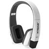 XTRONS Cuffie wireless a infrarossi bianche a due canali stereo a infrarossi, senza fili, due canali con trasmettitore IR integrato