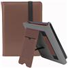 ZhaoCo Custodia per PocketBook Verse / Verse Pro Reader da 6 Pollici 2023, Protettiva Folio Stand Cover con Cinturino da Polso e Slot per Schede - Marrone