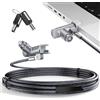 AboveTEK Cavo di bloccaggio per computer portatile MacBook Pro 14/16 (2021-2024), blocco di sicurezza antifurto con chiave, cavo di sicurezza per computer in acciaio resistente al taglio, design